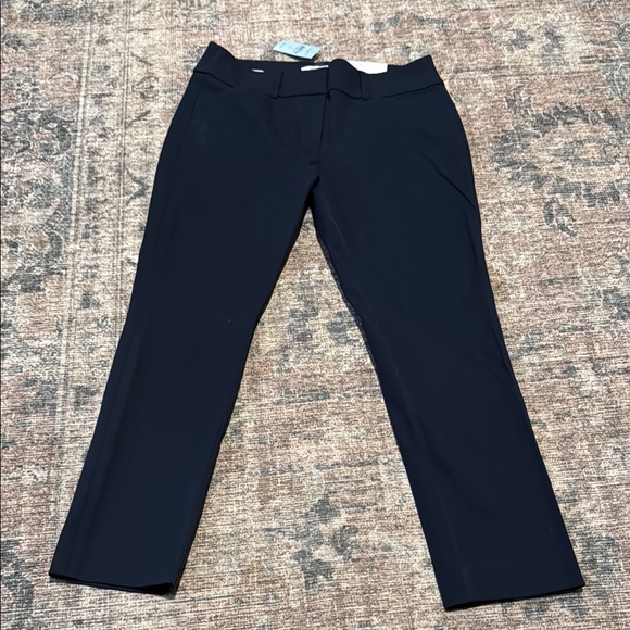 LOFT Pants - Women’s LOFT navy skinny ankle petite dress pants
